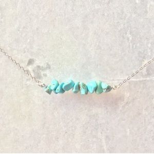 Turquoise Bar on Silver